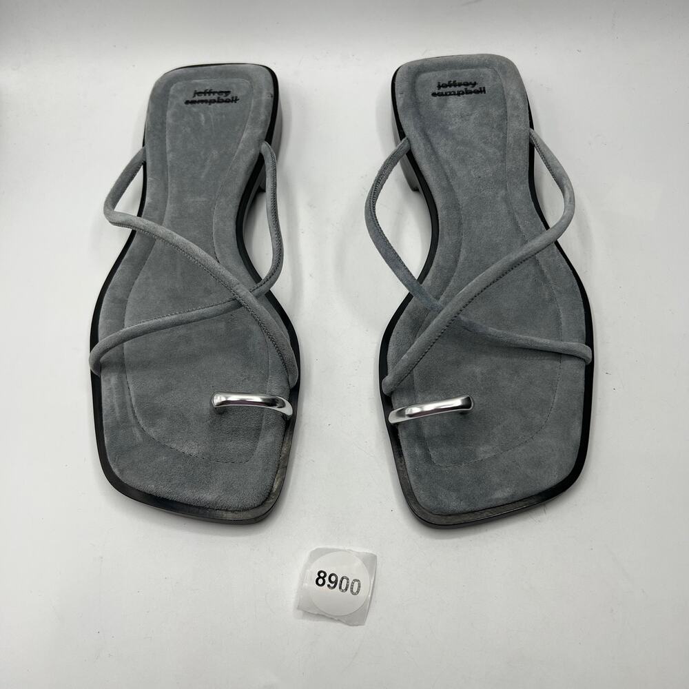 Jeffrey Campbell Suede Islander Slide Sandal Gray US 9 - Picture 6 of 6